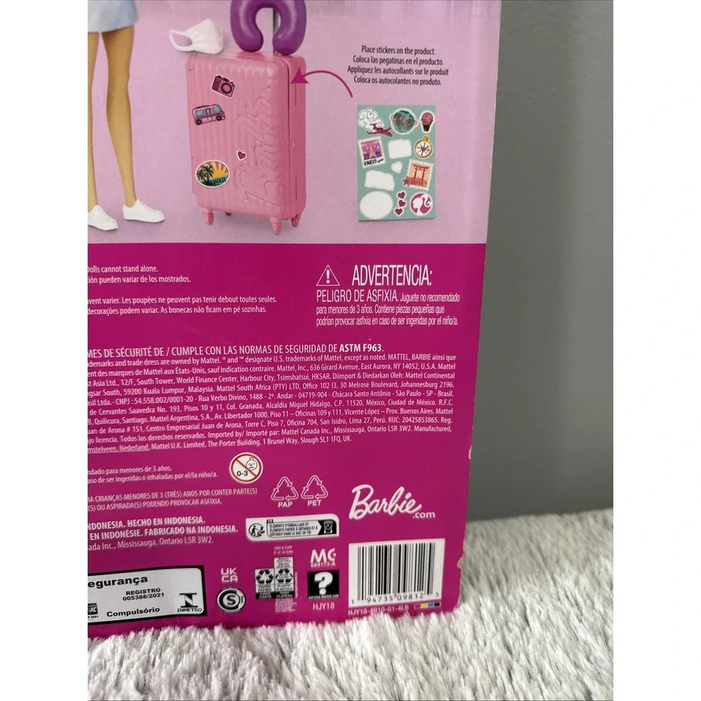 Barbie Doll Travel Set with Accessories and Puppy Doll Play Set NEW‎ IN BOX